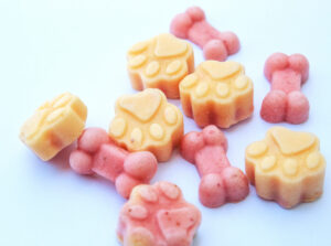 DIY frozen yogurt dog treats.